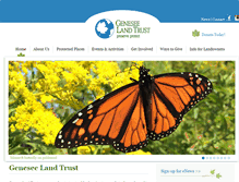 Tablet Screenshot of geneseelandtrust.org
